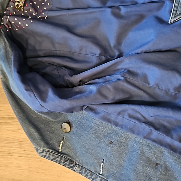 Zara denim trench short 3/4 sleeve small - Picture 6 of 6